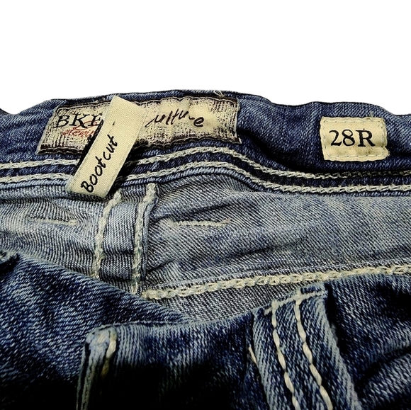 Bke Jeans Distressed Pants Bootcut Size 28 - Picture 3 of 12